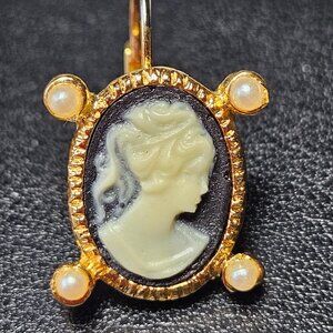 Cameo earrings